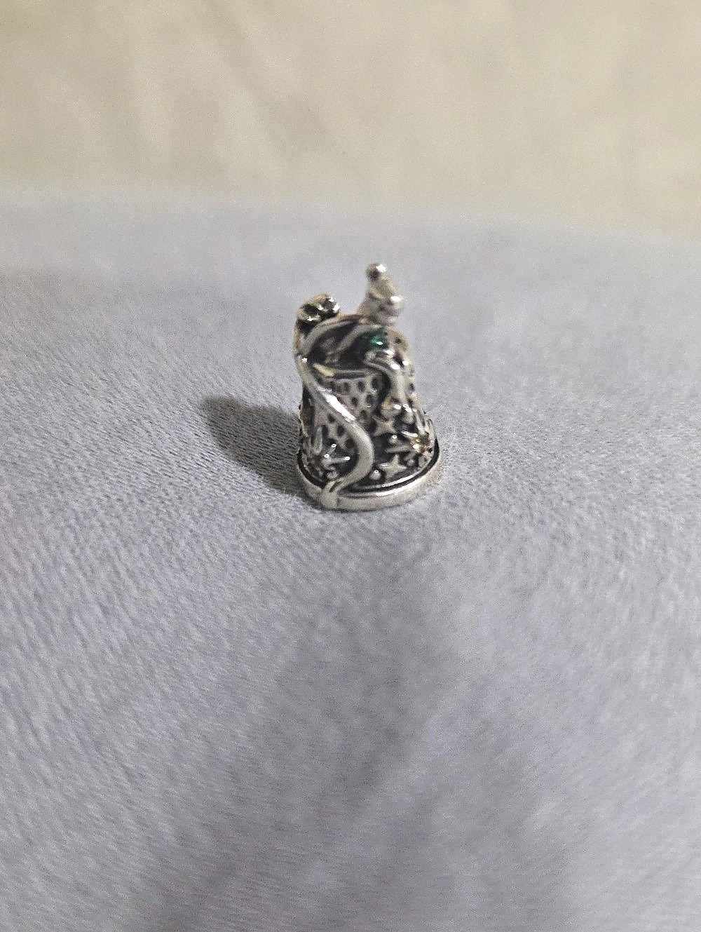 Pandora Disney Tinker Bell Celestial Thimble Charm Silver Pendant
